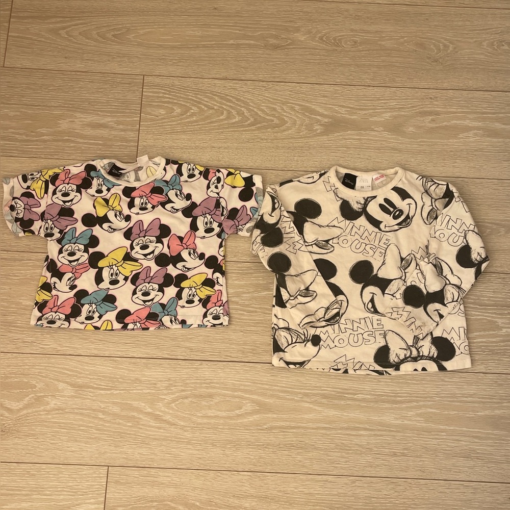 Zara Disney Minnie/ Mickey Mouse Tops